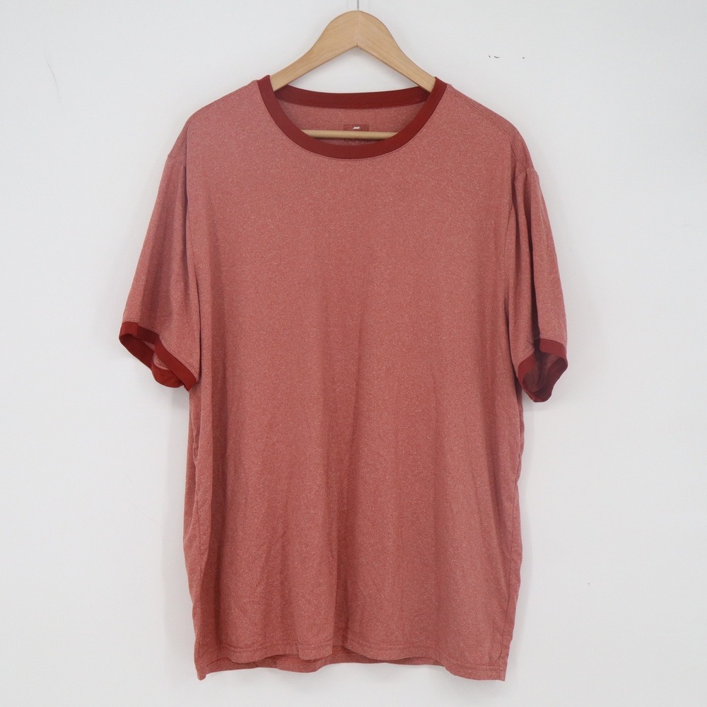 32 Degrees T-Shirt Mens XL 32 Degrees Cool Red Heathered Ringer Excellent